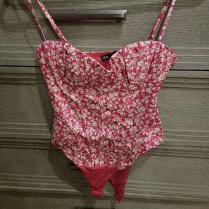 ZARA CLASP BUSTIER TOP